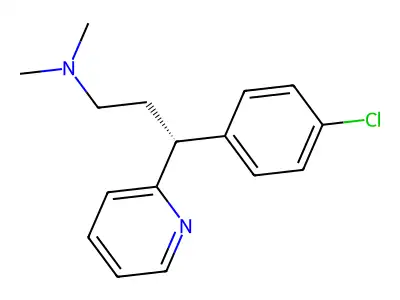 马来酸氯苯那敏 structure