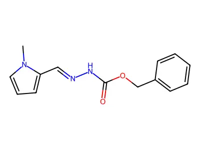 benzyl N-[(1-methylpyrrol-2-yl)methylideneamino]carbamate structure