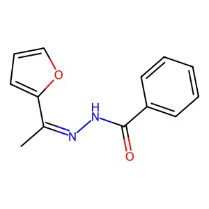 N'-(1-(呋喃-2-基)亚乙基)苯甲酰肼 structure