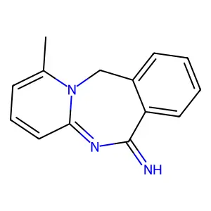 1-Methylpyrido(1,2-b)(2,4)benzodiazepin-6(11H)-imine structure