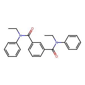 1,3-Benzenedicarboxamide, N,N'-diethyl-N,N'-diphenyl- structure
