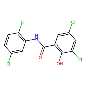 3,5-dichloro-N-(2,5-dichlorophenyl)-2-hydroxybenzamide structure