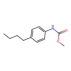 Carbamic acid, (4-butylphenyl)-, methyl ester structure