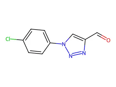 1-(4-chlorophenyl)-1H-1,2,3-triazole-4-carbaldehyde structure