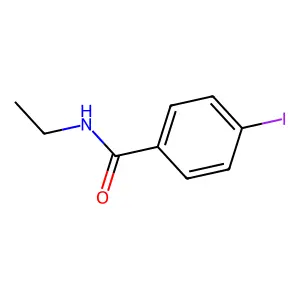 N-ethyl-4-iodobenzamide structure