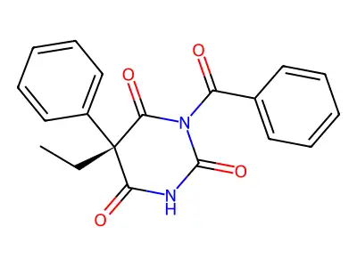 Benzobarbital, (S)- structure
