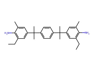 4,4'-[1,4-亚苯基双(1-甲基亚乙基)]双[2-乙基-6-甲基苯胺] structure