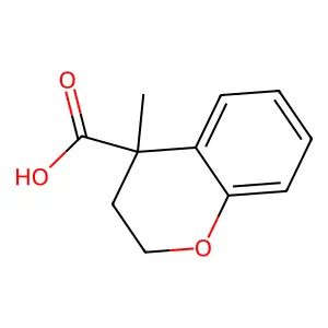 4-methyl-3,4-dihydro-2H-1-benzopyran-4-carboxylic acid structure