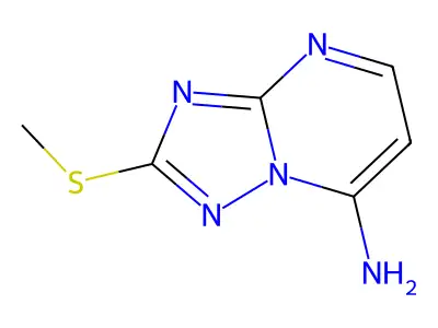 2-(Methylthio)[1,2,4]triazolo[1,5-a]pyrimidin-7-amine structure