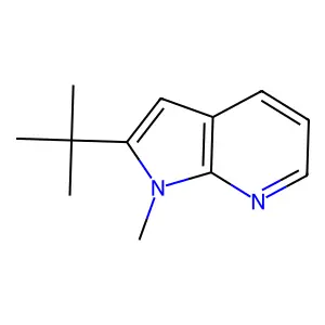 2-(tert-butyl)-1-methyl-1H-pyrrolo[2,3-b]pyridine structure