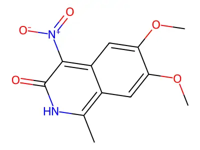 6,7-Dimethoxy-1-methyl-4-nitroisoquinolin-3-ol structure