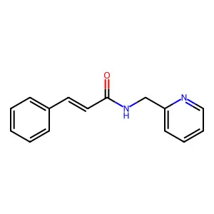 (E)-3-苯基-N-(2-吡啶基甲基)丙烯酰胺 structure