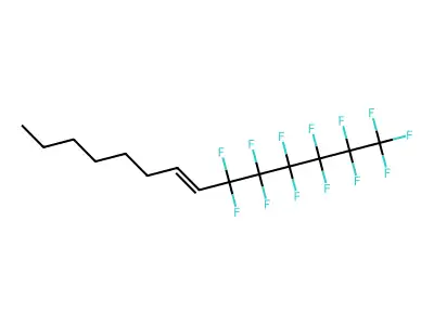 1,1,1,2,2,3,3,4,4,5,5,6,6-Tridecafluorotetradec-7-ene structure