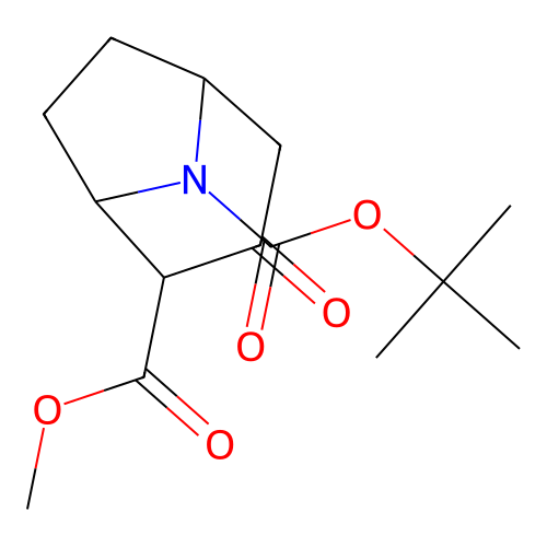 8-Tert-butyl 2-methyl 3-oxo-8-azabicyclo[3.2.1]octane-2,8-dicarboxylate structure