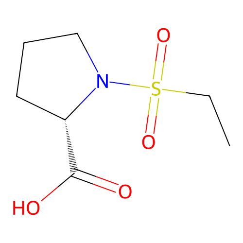 (2s)-1-(Ethanesulfonyl)pyrrolidine-2-carboxylic acid structure