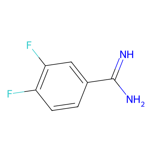 3,4-Difluorobenzenecarboximidamide structure