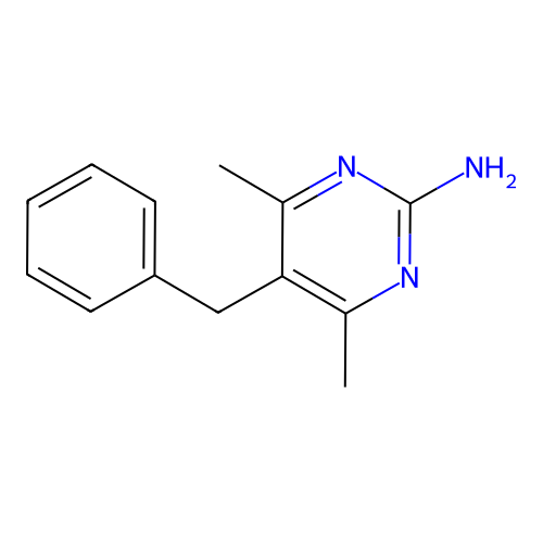 5-苄基-4,6-二甲基嘧啶-2-胺 structure