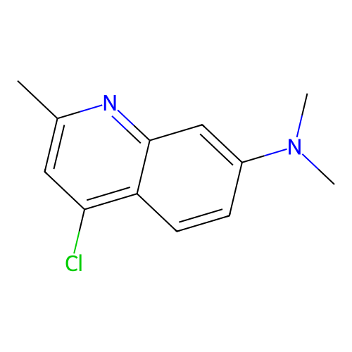 7-Quinolinamine, 4-chloro-N,N,2-trimethyl- structure