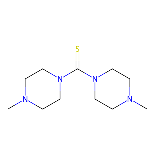 Bis(4-methylpiperazin-1-yl)methanethione structure