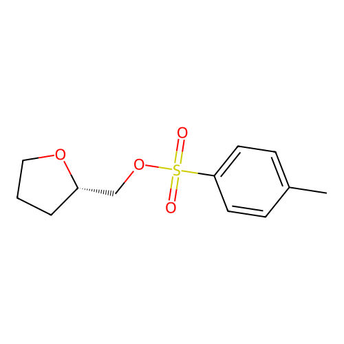 [(2S)-oxolan-2-yl]methyl 4-methylbenzene-1-sulfonate structure