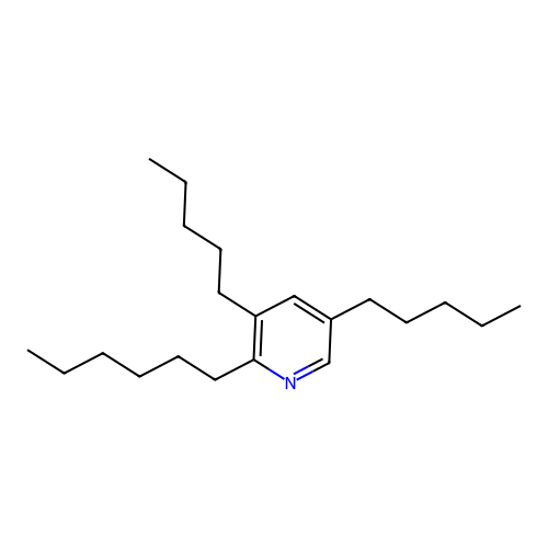 3,5-Dipentyl-2-hexyl-pyridine structure