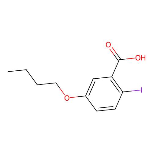 5-Butoxy-2-iodobenzoic acid structure