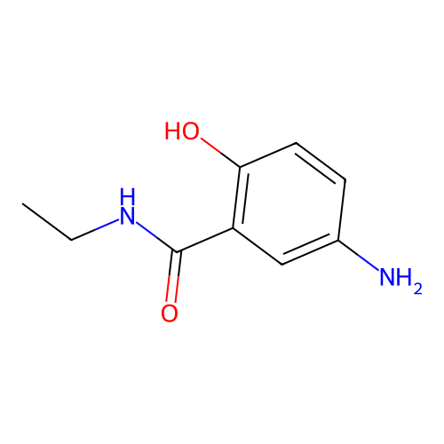 Benzamide, 5-amino-N-ethyl-2-hydroxy- structure