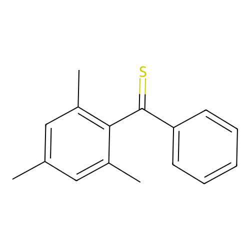 Benzene, 1-thiobenzoyl-2,4,6-trimethyl- structure