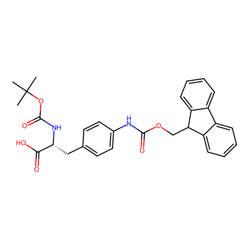 Boc-d-phe(4-nhfmoc)-oh structure