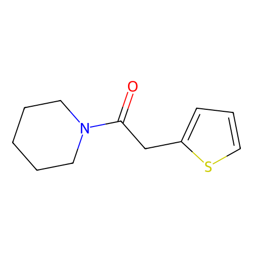 1-(Piperidin-1-yl)-2-(thiophen-2-yl)ethanone structure