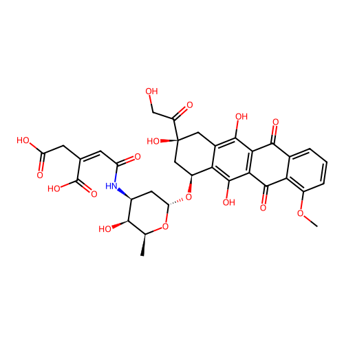 Aconityldoxorubicin structure