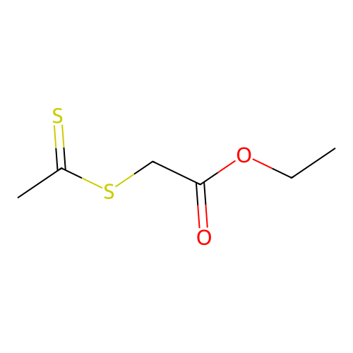 Acetic acid, [(1-thioxoethyl)thio]-, ethyl ester structure
