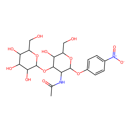 Gal beta(1-3)GlcNAc-beta-pNP structure