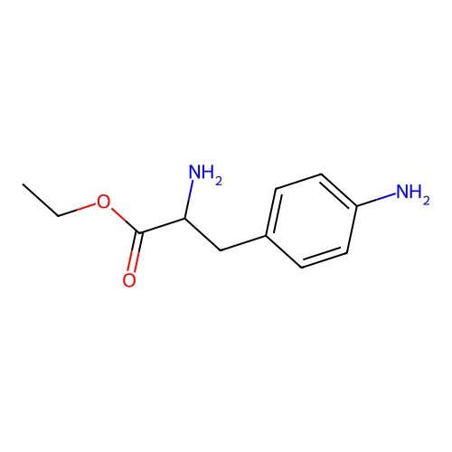 Ethyl 2-amino-3-(4-aminophenyl)propanoate structure