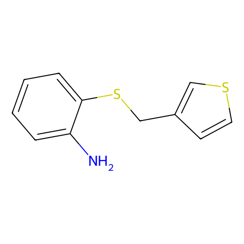 2-{[(Thiophen-3-yl)methyl]sulfanyl}aniline structure