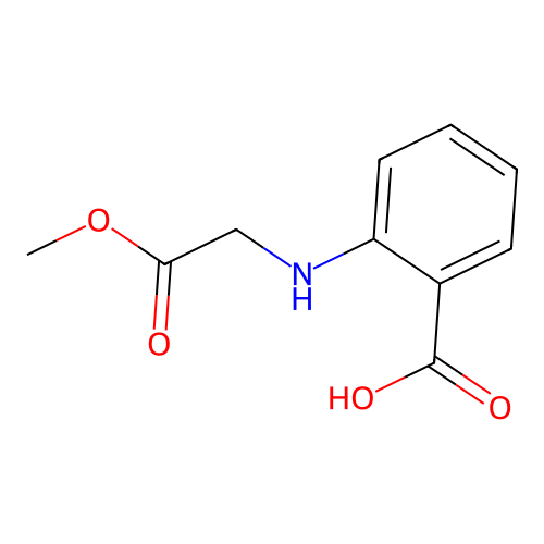 2-[(2-Methoxy-2-oxoethyl)amino]benzoic acid structure