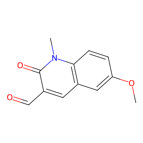 6-Methoxy-1-methyl-2-oxo-1,2-dihydroquinoline-3-carbaldehyde structure