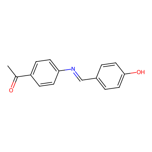 1-{4-[(4-Hydroxybenzylidene)amino]phenyl}ethanone structure