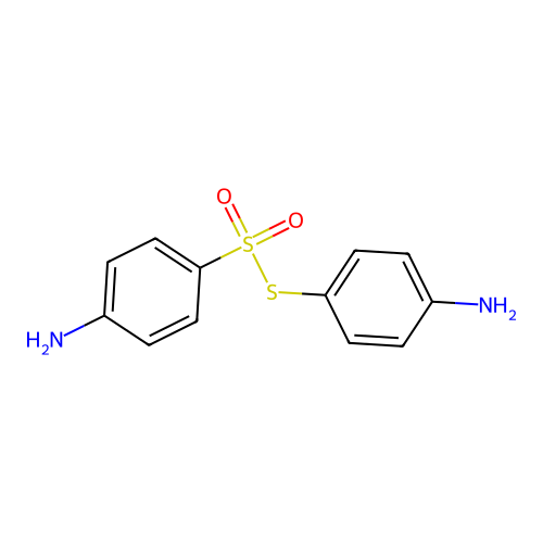 4-(4-Aminophenyl)sulfonylsulfanylaniline structure
