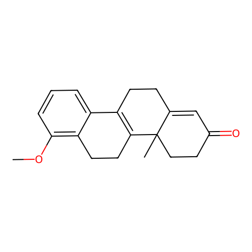 7-methoxy-4a-methyl-4,4a,5,6,11,12-hexahydro-2(3H)-chrysenone structure