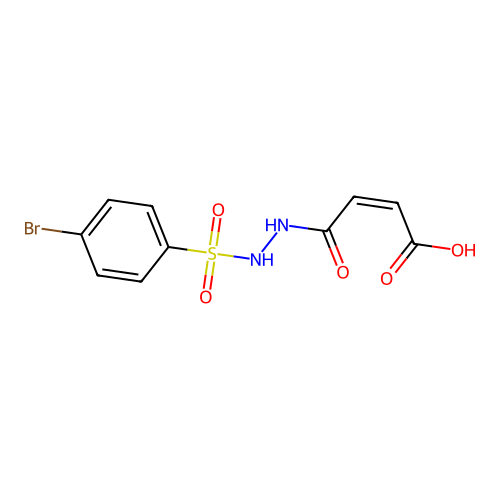 2-Butenedioic acid, (Z)-, mono(2-((4-bromophenyl)sulfonyl)hydrazide) structure