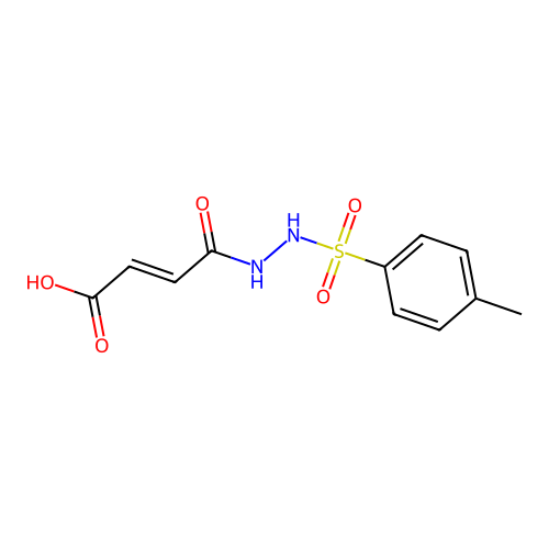 2-Butenedioic acid, (E)-, mono(2-((4-methylphenyl)sulfonyl)hydrazide) structure
