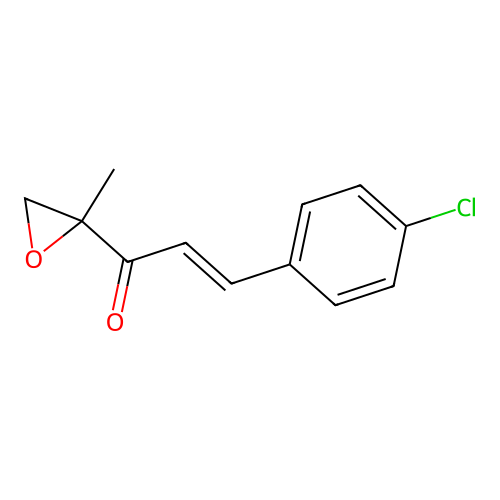 3-(4-Chlorophenyl)-1-(2-methyloxiran-2-yl)prop-2-en-1-one structure