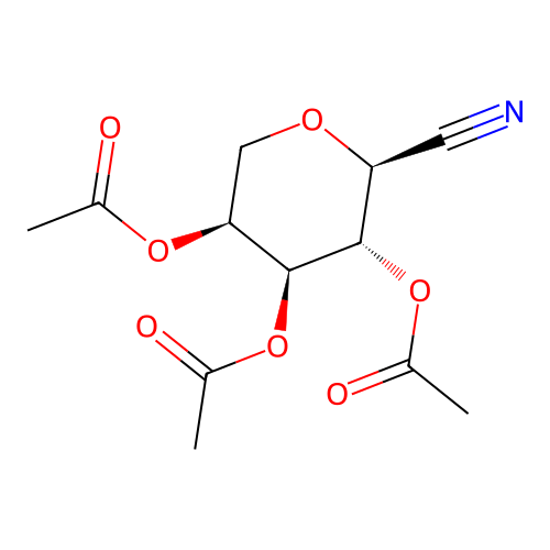 [(3S,4S,5S,6S)-4,5-diacetyloxy-6-cyanooxan-3-yl] acetate structure