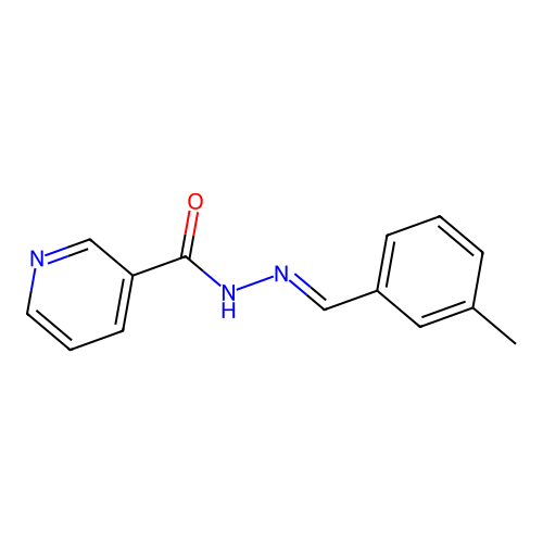 N'-[(E)-(3-methylphenyl)methylidene]pyridine-3-carbohydrazide structure