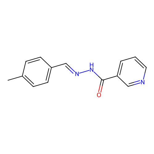 N'-[(E)-(4-methylphenyl)methylidene]pyridine-3-carbohydrazide structure