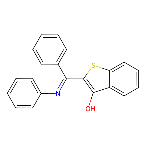 2-[Phenyl(phenylamino)methylene]benzo[b]thiophen-3-one structure