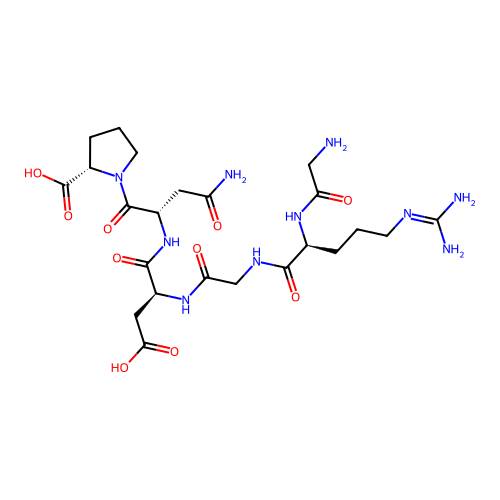 RGD peptide (GRGDNP) structure