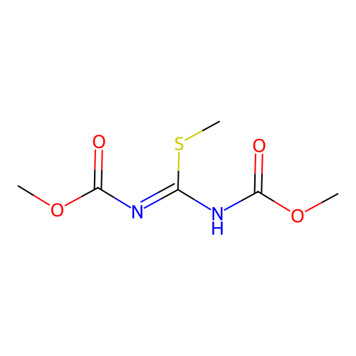 1,3-Bis(methoxycarbonyl)-2-methyl-2-thiopseudourea structure