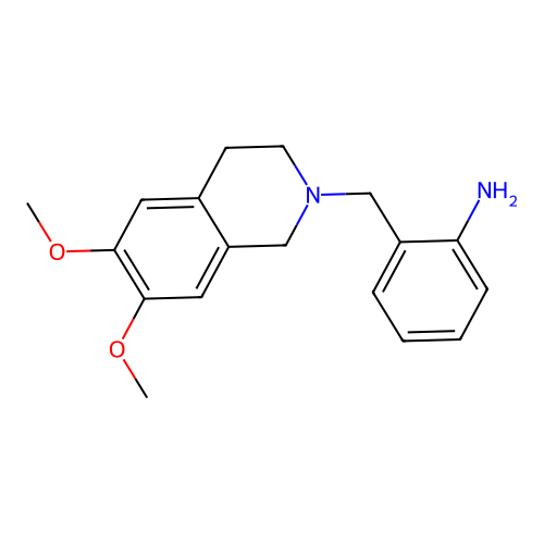 2-[(6,7-Dimethoxy-1,2,3,4-tetrahydroisoquinolin-2-yl)methyl]aniline structure